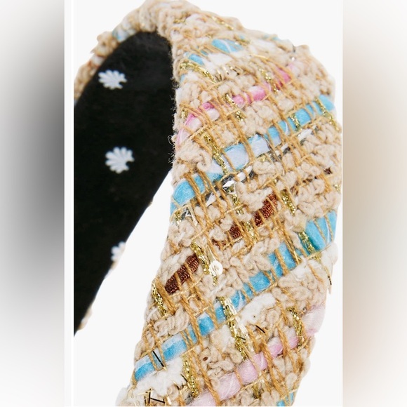 Lele Sadoughi Playa Stripe Tweed Bessette Headband main image 4